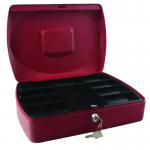 Q-Connect Cash Box 12 inch Red