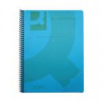 Q-Connect Poly Spiral A5 Book Trans Blue