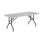 FF Jemini 1220mm Folding Rect Table Grey