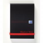 Black n Red Polynote Book Casebound 90gsm Unruled 192pp 105x74mm Ref 100080540 [Pack 10]