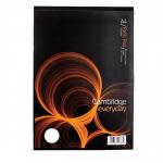 Cambridge Refill Pad Headbound Ruled Punched 4 Holes 70gsm 160pp A4 Ref 100080236 [Pack 5]