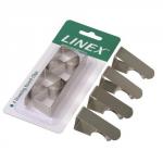 Linex Drawing Board Clips Pack of 4 Silv DBC4