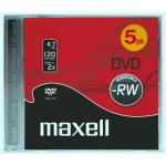 Maxell Dvd-Rw 4.7GB 2X (Ncp) 5Pk