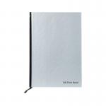 pukka pad c/bound book A4  silver/blk
