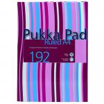 pukka pad c/bound book A4  assorted stripe