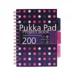 Pukkapad A5 Project Book Polka Dot Asstd