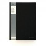 pukka A4  cbound notebk Black  foc pens