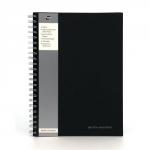 pukka A4  wbound notebk Black  foc pens