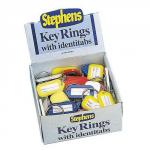 Identitab Keyring 30mm Assorted Pack of 10 046059
