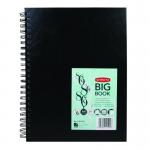 derwent black A4  wiro sketch book