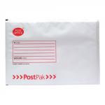 bubble lined mail j red print White  pack of 10