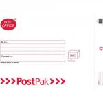 bubble lined mail j White  red print pack of 10