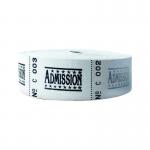 Roll Ticket Admission Assorted 50022