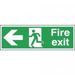 FireExit RM Arw Left 150x450 PVC