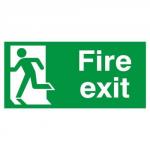 FireExit Running Man Left 150x300 PVC