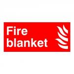 Fire Blanket Symbol/Flame 100x100 S/A