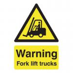 Warning Fork Lift Trucks A5 PVC HA23851R