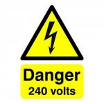 Danger 240 Volts A5 S/A HA07951S