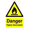 Danger Highly Flammable A5 PVC HA13051R