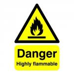 Danger Highly Flammable A5 S/A HA13051S