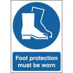 foot protection must be worange A4  pvc