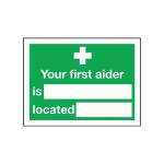 Your FirstAider Is 150x200mm S/A E42A/S