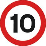Work Traffic 10Mph 45x45 PVC R12/T