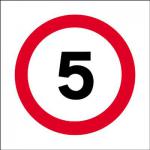 Work Traffic 5Mph 45x45 PVC R11/T