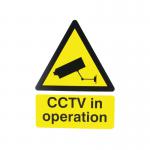 CCTV in Op Rigid Sign CTV3B/R 400x300