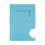 silvine A4  exercise book 80pps plain blu