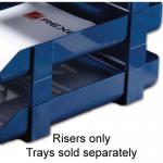 Rexel Agenda Classic Risers Self-locking for Letter Trays 53mm Blue Ref 25225 Pack of 5