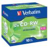 Verbatim CD-RW 700Mb 8-12X Hi Speed Pack of 10