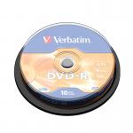 Verbatim DVD-R 16X NoPrnt Spind10 43523