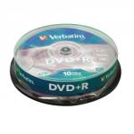 Verbatim DVDplusR 16X Spind10 43498