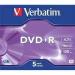 Verbatim DVDplusR 16X 4.7Gb NoPrnt Pack of 5