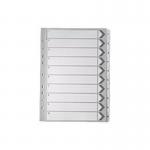 A4  mylar index 1-10 white
