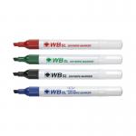 Whiteboard Marker Chisel Assorted Pack of 4