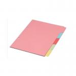 A4  manilla divider 5part multi