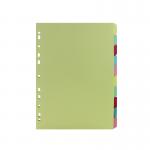 A4  manilla divider 10part multi