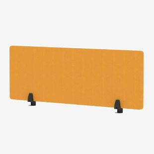 Air Desktop Screen 1200 x 400mm Bespoke Senna Yellow Fabric HA03092