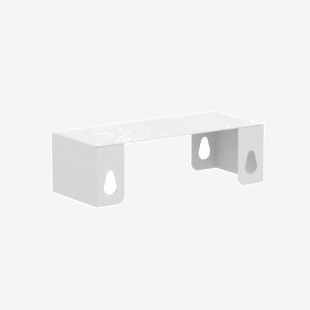Air Back-to-Back Linking Bar Silver for 1200-1600mm Desks HA03082