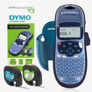 The Newell Brands Label Makers Dymo Letratag LT100-H Label Maker Starter Kit 34517J features a sleek, compact design with easy-to-use navigation buttons. The high-resolution display allows for clear and crisp label printing, while the QWERTY keyboard makes typing labels a breeze. Perfect for organizing and labeling items at home or in the office.