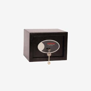 Phoenix Compact Home Office SS0721K Black Security Safe with Key Lock SS0721K