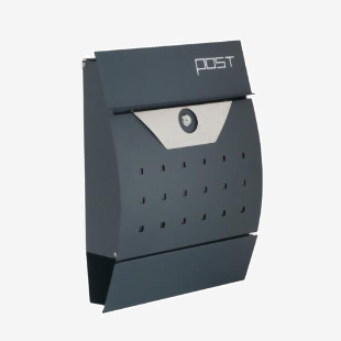 Phoenix Estilo Front Loading Letter Box MB0122KA in Graphite Grey with Key Lock MB0122KA
