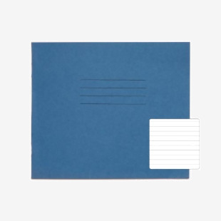 RHINO 138 x 165 Exercise Book 24 Pages 12 Leaf Light Blue 8mm Lined VEX032-169-4
