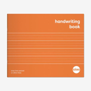 RHINO Education 6.5 x 8 Handwriting Book 32 Pages 16 Leaf Wide-Ruled 6mm Lines Centred on 20mm Lines REXB2-0