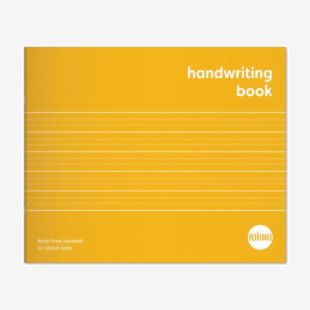 RHINO Education 6.5 x 8 Handwriting Book 32 Pages 16 Leaf Narrow-Ruled 4mm Lines Centred on 15mm Lines REXB4-4