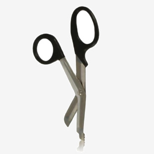 The image shows 10 7-inch Tuffcutt First Aid Scissors from Beeswift, neatly packed in a box. The medical scissors have a sleek design and are made for precision cutting. The handles are sturdy and have a comfortable grip, while the blades are sharp and durable. A must-have in any first aid kit.