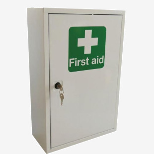 Click Medical Single Door Metal First Aid Cabinet  CM1120
