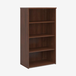 Universal bookcase 1440mm high with 3 shelves - walnut R1440W
